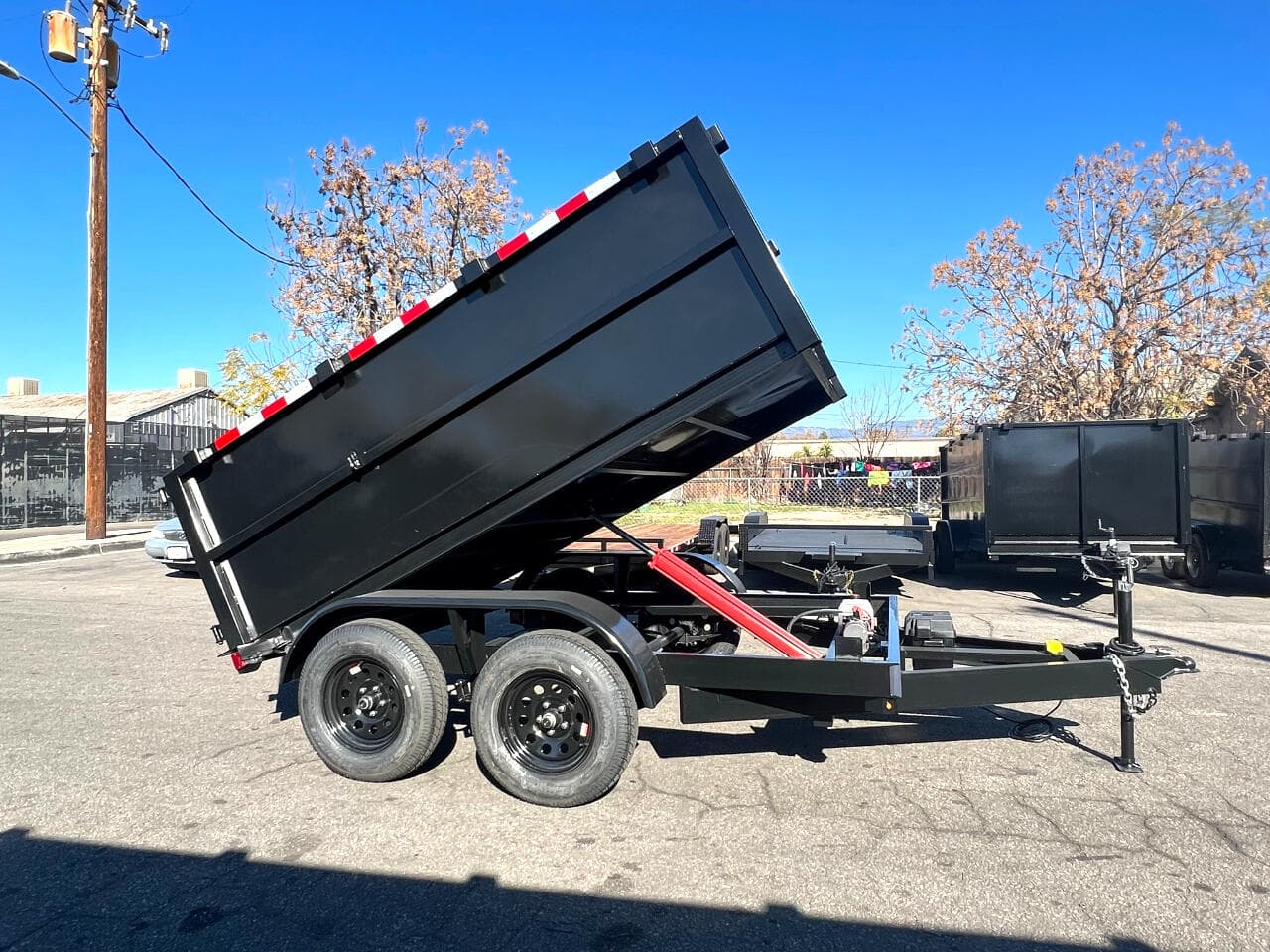 AZ Dump Trailer Rentals — dump trailer ready for delivery in Phoenix, AZ